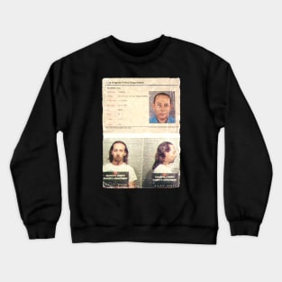 Vintage - pee wee herman - paul rubens mugshot - police Crewneck Sweatshirt